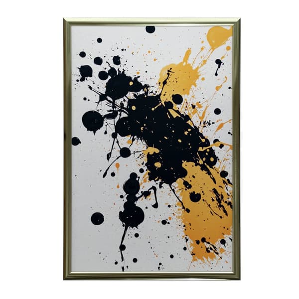 Energy in Spots Energy in Spots, 40x50 cm, guld aluminiumsramme, 230 gsm mat papir