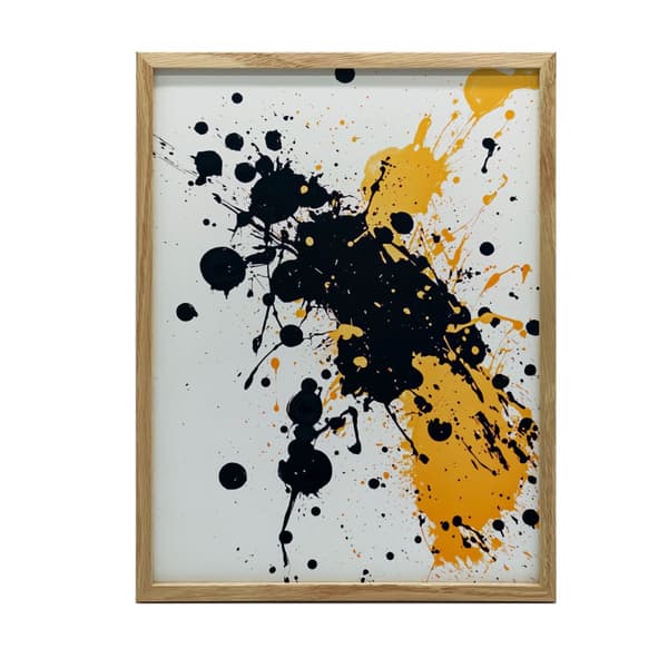 Energy in Spots Energy in Spots, 40x50 cm, guld aluminiumsramme, 230 gsm mat papir