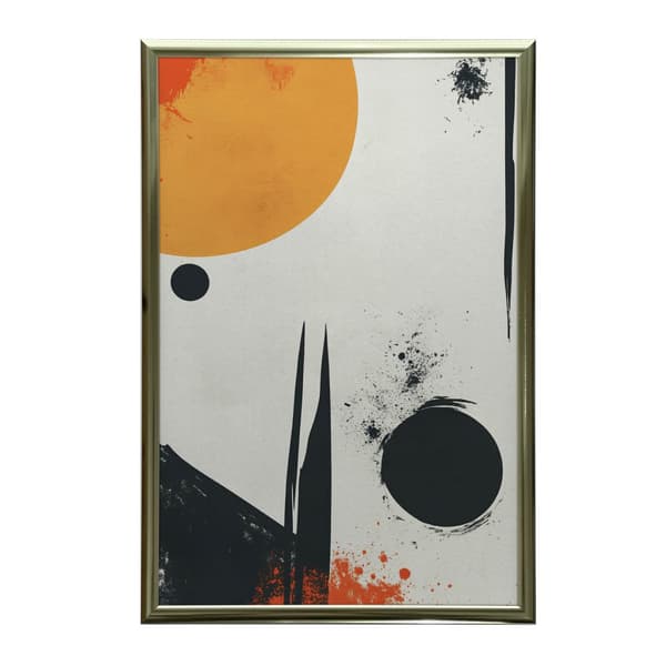 Cosmic Form Cosmic Form, 60x90 cm, sort aluminiumsramme, 230 gsm mat papir