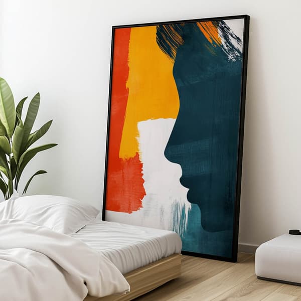 Profile of Peace Profile of Peace, 30x40 cm, guld-aluminiumsramme, 230 gsm mat papir