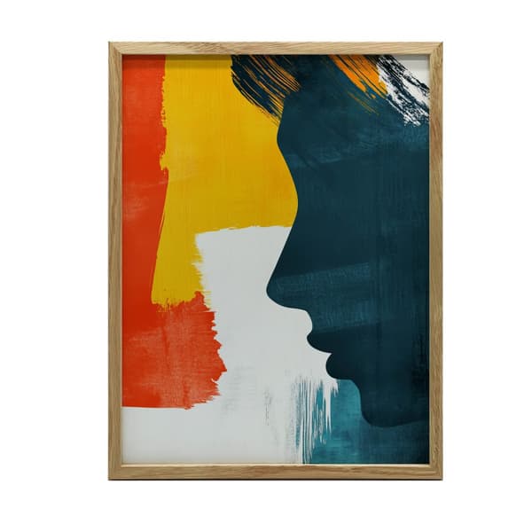 Profile of Peace Profile of Peace, 30x40 cm, lys egetræsramme, 230 gsm mat papir