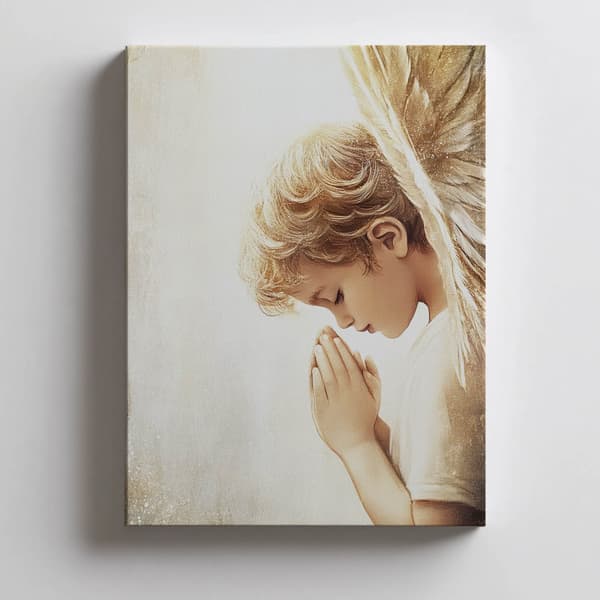 Angel Prayers Angel Prayers, 30x40 cm, hvid træramme, 230 gsm mat papir