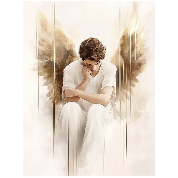Angel Clouds Angel Clouds, 60x90 cm, sort aluminiumsramme, 230 gsm mat papir