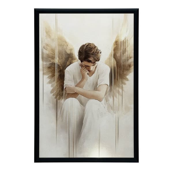 Angel Clouds Angel Clouds, 60x90 cm, sort aluminiumsramme, 230 gsm mat papir