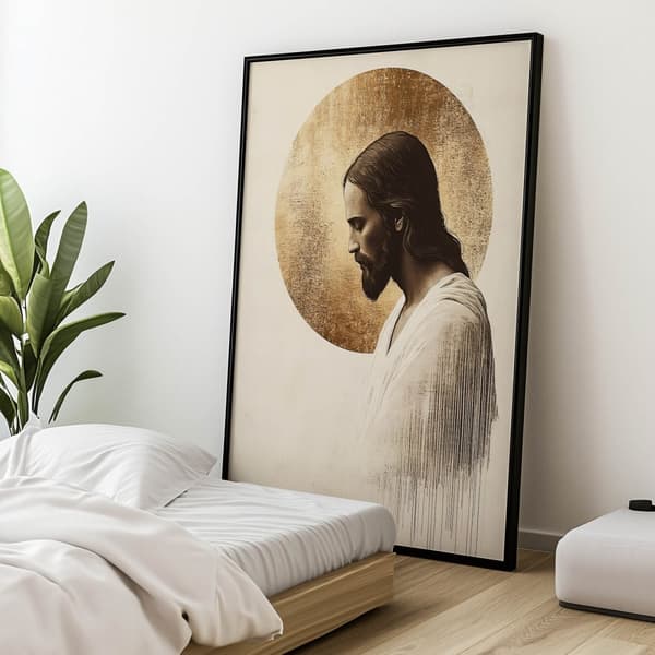 Divine Simplicity Divine Simplicity, 60x90 cm, guld aluminiumsramme, 230 gsm mat papir