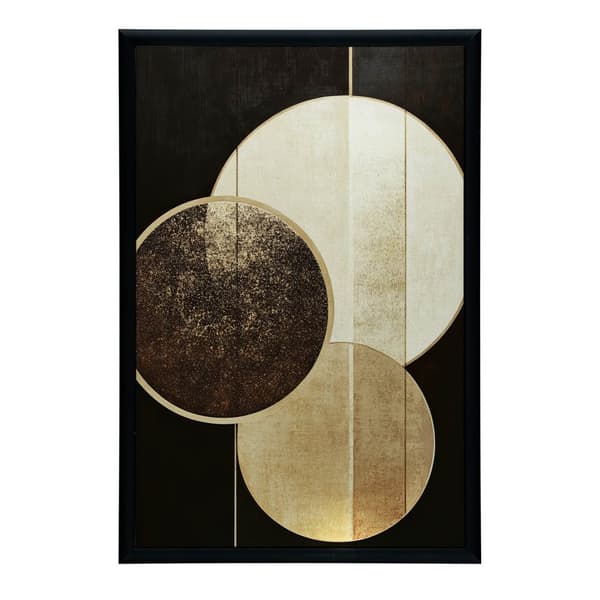 Abstrakt plakat med tre hjul Abstrakt plakat med tre hjul, 60x90 cm, sort aluminiumsramme, 230 gsm mat papir