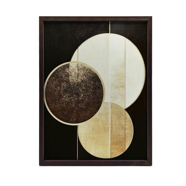 Abstrakt plakat med tre hjul Abstrakt plakat med tre hjul, 60x90 cm, sort aluminiumsramme, 230 gsm mat papir