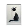 Pikkukuva 9 / 10: Kitty in White Kitty in White, 30x40 cm, tummanruskea puurunko, 230 gsm mattapaperi