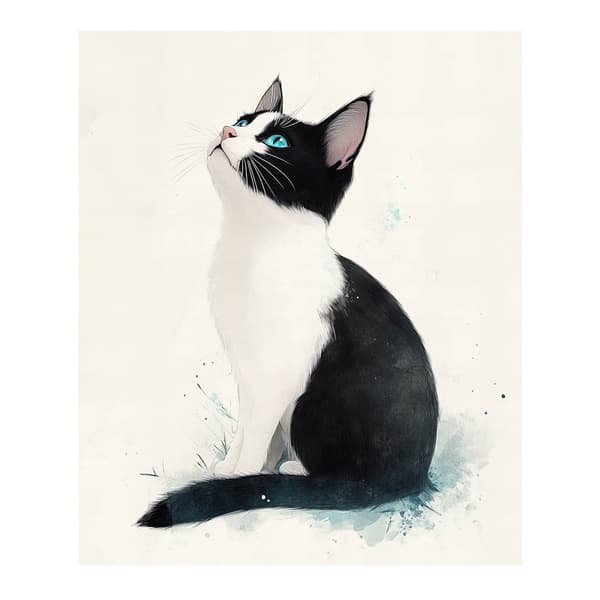 Kitty in White Kitty in White, 30x40 cm, uindrammet, 230 gsm mat papir