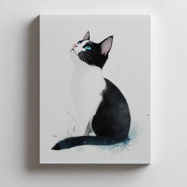 Kitty in White Kitty in White, 30x40 cm, uindrammet, 230 gsm mat papir