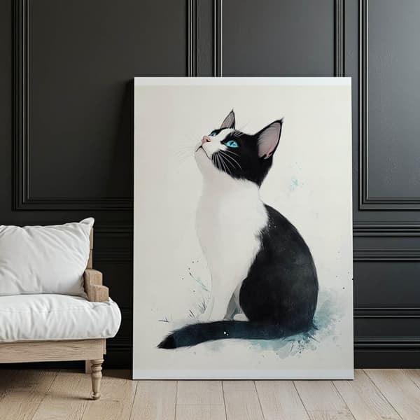 Kitty in White Kitty in White, 30x40 cm, uindrammet, 230 gsm mat papir