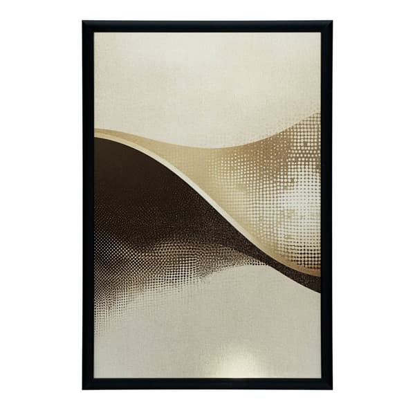 Wave of Dots - abstrakt plakat Wave of Dots - abstrakt plakat, 30x40 cm, uindrammet, premium lærred på båreramme