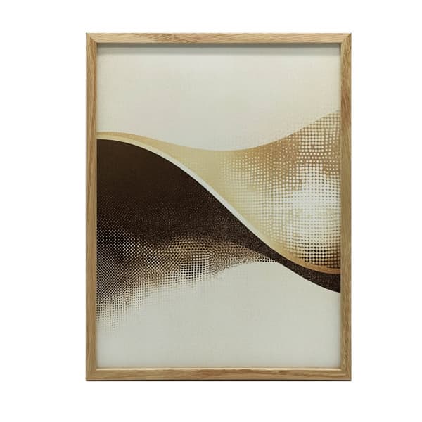 Wave of Dots - abstrakt plakat Wave of Dots - abstrakt plakat, 30x40 cm, uindrammet, premium lærred på båreramme
