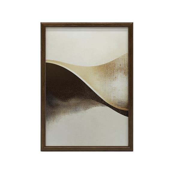 Wave of Dots - Abstrakt affisch Wave of Dots - Abstrakt affisch, 40x50 cm, svart aluminiumram, 230 gsm matt papper