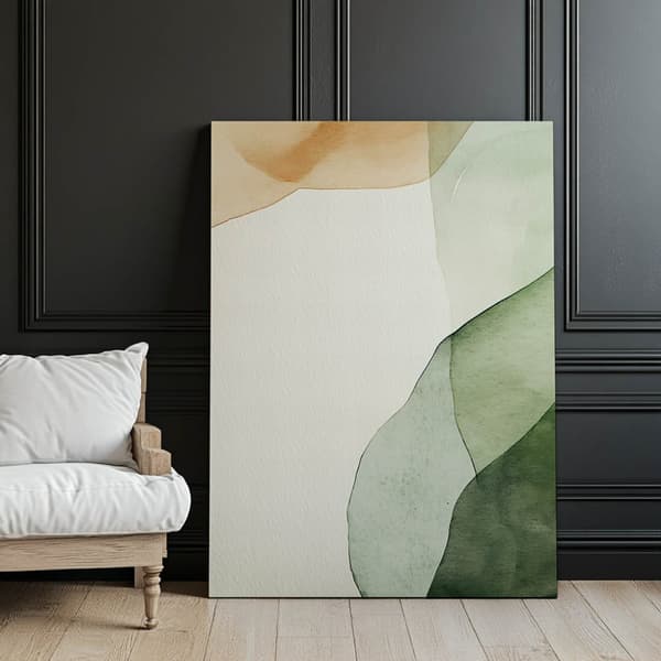 Waving Harmony Waving Harmony, 70x100 cm, mørkebrun træramme, 230 gsm mat papir