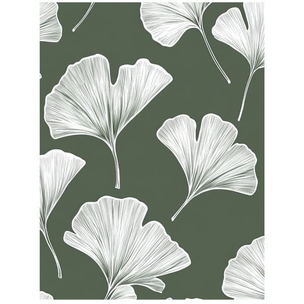 Minimalistisk plakat af Ginkgo Biloba Leaves Minimalistisk plakat af Ginkgo Biloba Leaves, 50x70 cm, uindrammet, premium lærred på båreramme