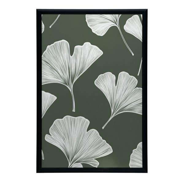 Minimalistisk plakat af Ginkgo Biloba Leaves Minimalistisk plakat af Ginkgo Biloba Leaves, 50x70 cm, uindrammet, premium lærred på båreramme