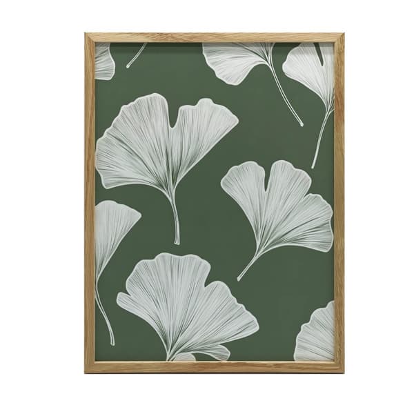 Minimalistisk plakat af Ginkgo Biloba Leaves Minimalistisk plakat af Ginkgo Biloba Leaves, 50x70 cm, uindrammet, premium lærred på båreramme