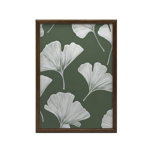 Minimalistisk Ginkgo Biloba Leaves plakat Minimalistisk Ginkgo Biloba Leaves plakat, 60x90 cm, guld aluminiumsramme, 230 gsm mat papir