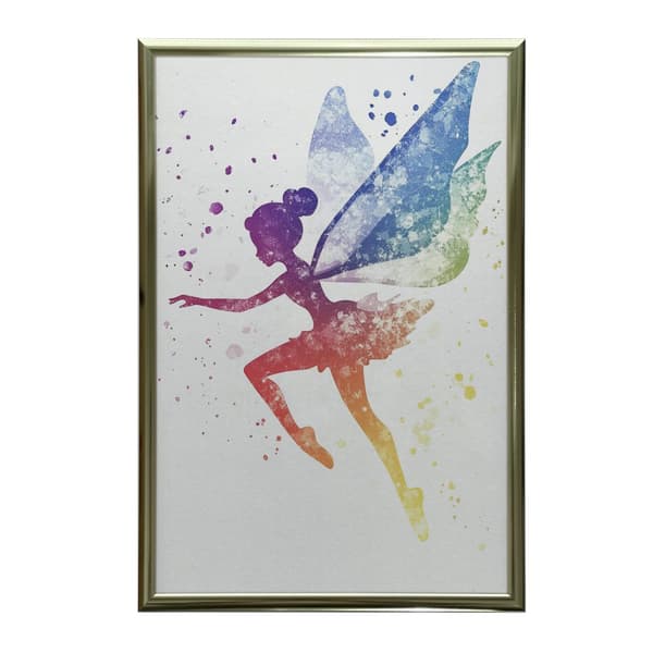 Fairytale fairy Fairytale fairy, 70x100 cm, mørkebrun træramme, 230 gsm mat papir