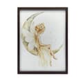 Miniatyrbillede 2 af 10: Fairy on the moon Fairy on the moon, 40x50 cm, sort aluminiumsramme, 230 gsm mat papir
