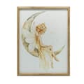 Miniatyrbillede 1 af 10: Fairy on the moon Fairy on the moon, 40x50 cm, sort aluminiumsramme, 230 gsm mat papir