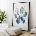 Miniatyrbild 5 av 10: Paw Print Paw Print, 50x70 cm, mörkbrun träram, 230 gsm matt papper