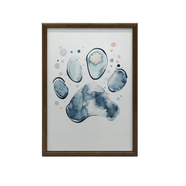 Paw Print Paw Print, 60x90 cm, sort aluminiumsramme, 230 gsm mat papir