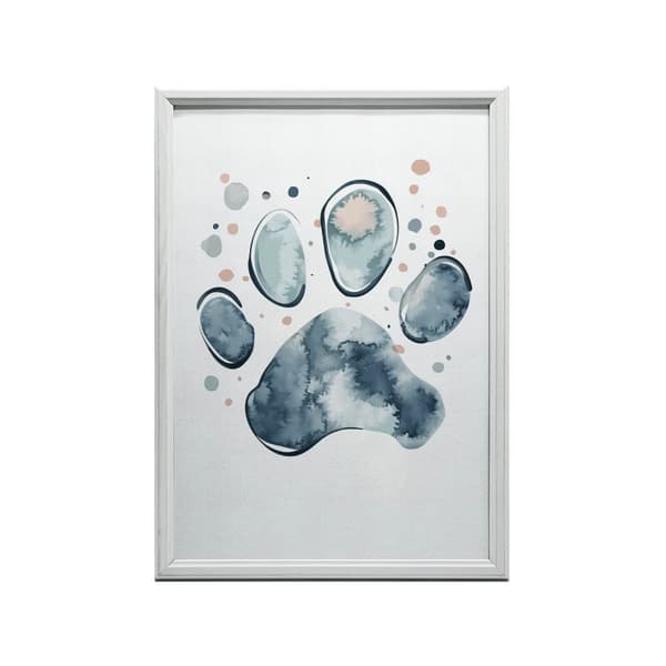 Paw Print Paw Print, 60x90 cm, sort aluminiumsramme, 230 gsm mat papir