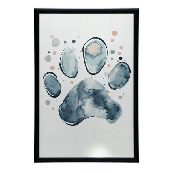 Paw Print Paw Print, 60x90 cm, sort aluminiumsramme, 230 gsm mat papir
