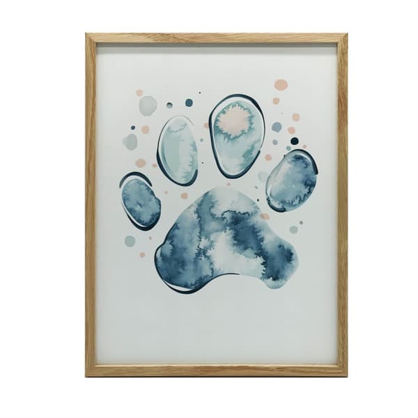 Paw Print Paw Print, 60x90 cm, sort aluminiumsramme, 230 gsm mat papir