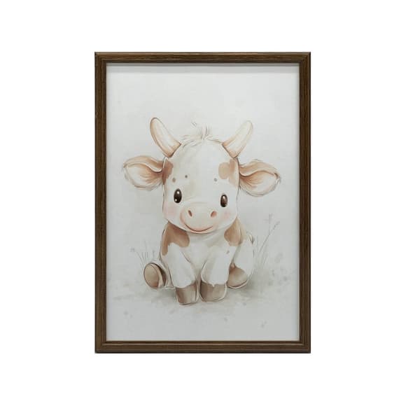 Smiling cow Smiling cow, 40x50 cm, guld aluminiumsramme, 230 gsm mat papir