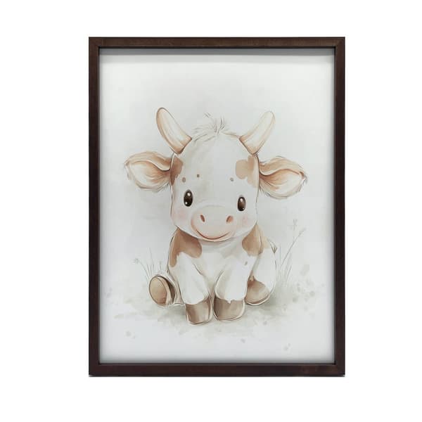 Smiling cow Smiling cow, 40x50 cm, guld aluminiumsramme, 230 gsm mat papir