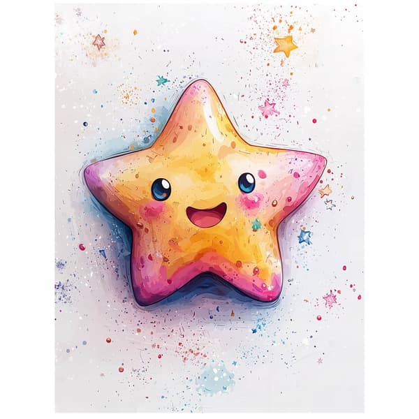 Joyful star Joyful star, 50x70 cm, ljus ekträram, 230 gsm matt papper