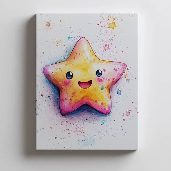 Joyful star Joyful star, 50x70 cm, ljus ekträram, 230 gsm matt papper