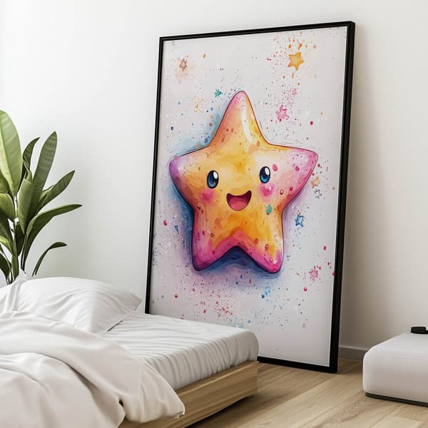 Joyful star Joyful star, 50x70 cm, ljus ekträram, 230 gsm matt papper