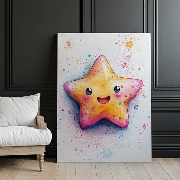 Joyful star Joyful star, 50x70 cm, ljus ekträram, 230 gsm matt papper