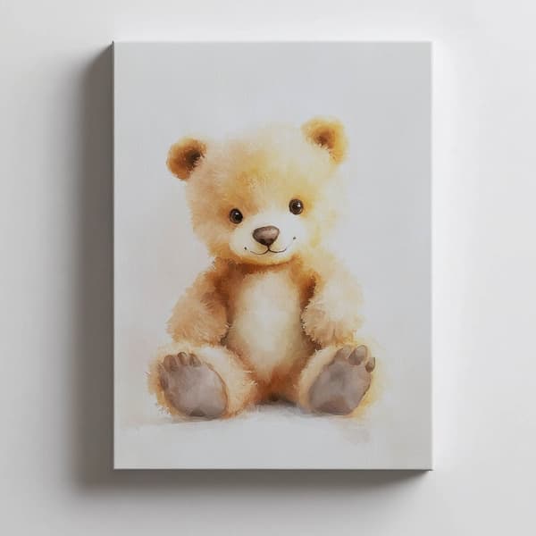 Plys sød bamse Plys sød bamse, 30x40 cm, uindrammet, 230 gsm mat papir