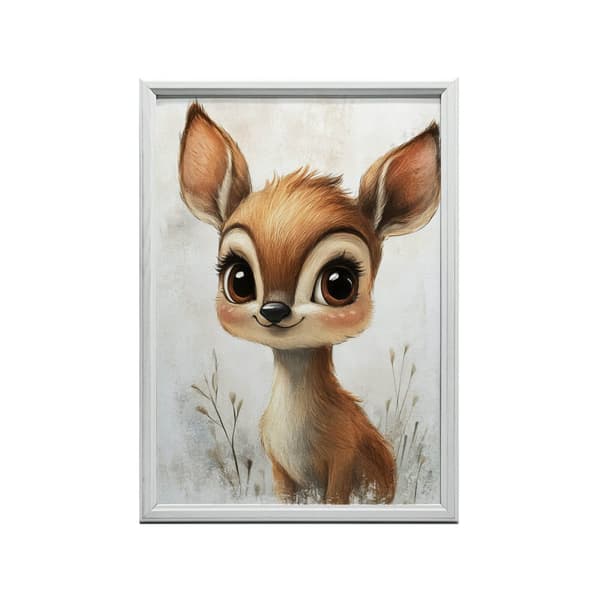 Lille hjort med store øjne Lille hjort med store øjne, 60x90 cm, uindrammet, 230 gsm mat papir