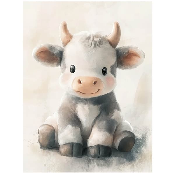Lovely cow Lovely cow, 50x70 cm, mörkbrun träram, 230 gsm matt papper