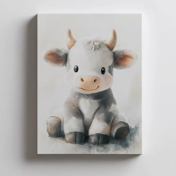 Lovely cow Lovely cow, 50x70 cm, mörkbrun träram, 230 gsm matt papper