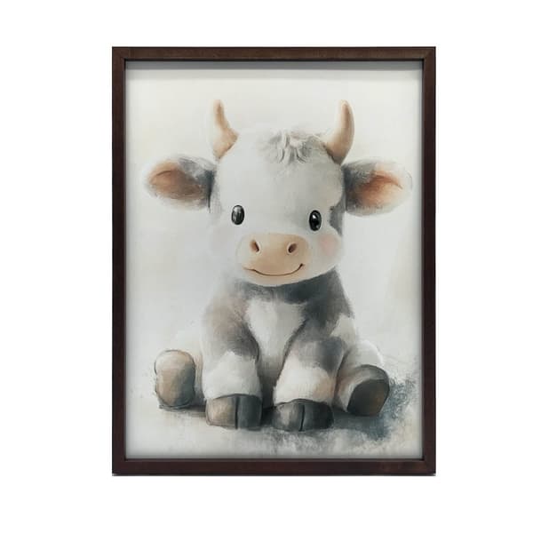 Lovely cow Lovely cow, 50x70 cm, mörkbrun träram, 230 gsm matt papper