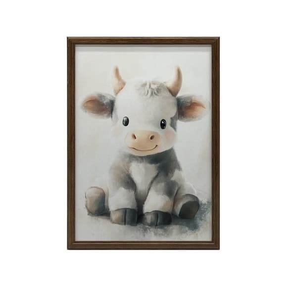Dejlig ko Dejlig ko, 50x70 cm, uindrammet, premium lærred på båreramme