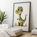 Miniatyrbillede 5 af 10: Smiling Dinosaur Smiling Dinosaur, 30x40 cm, uindrammet, 230 gsm mat papir
