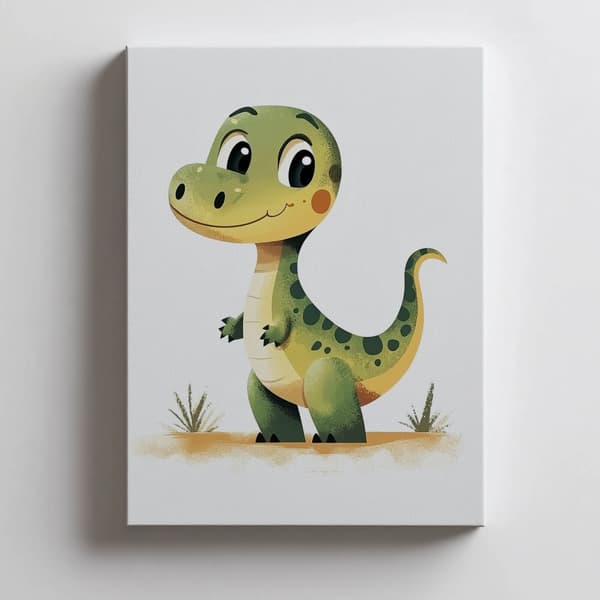 Smiling Dinosaur Smiling Dinosaur, 60x90 cm, sort aluminiumsramme, 230 gsm mat papir