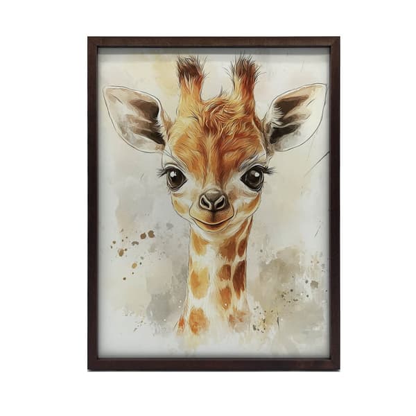Sødt ansigt af en babygiraf Sødt ansigt af en babygiraf, 50x70 cm, uindrammet, 230 gsm mat papir