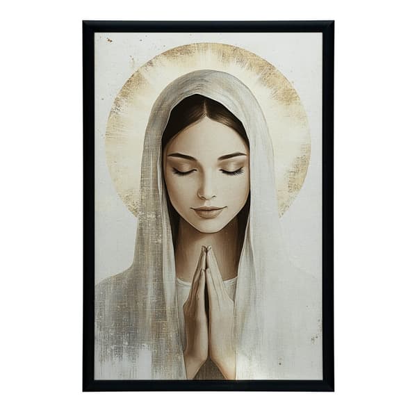 Our Lady in Prayer Our Lady in Prayer, 50x70 cm, mörkbrun träram, 230 gsm matt papper