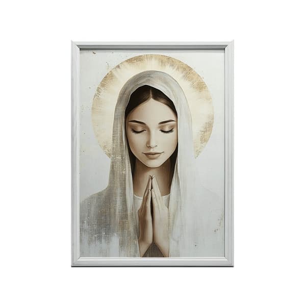 Our Lady in Prayer Our Lady in Prayer, 50x70 cm, mörkbrun träram, 230 gsm matt papper