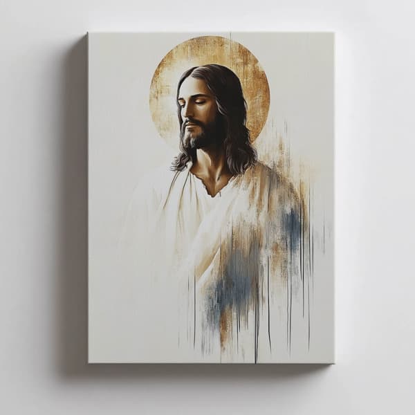 Jesus in Silence Jesus in Silence, 30x40 cm, hvid træramme, 230 gsm mat papir