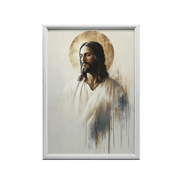 Jesus in Silence Jesus in Silence, 30x40 cm, hvid træramme, 230 gsm mat papir